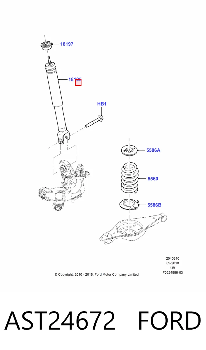  Амортизатор передний правый Ford Explorer 