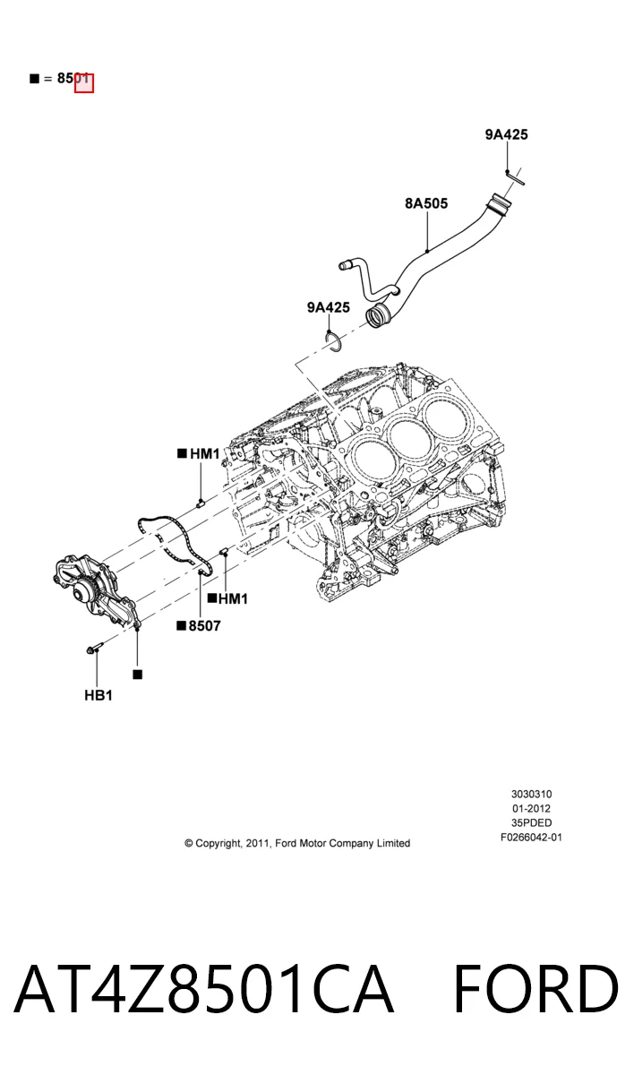  Помпа Ford Explorer 