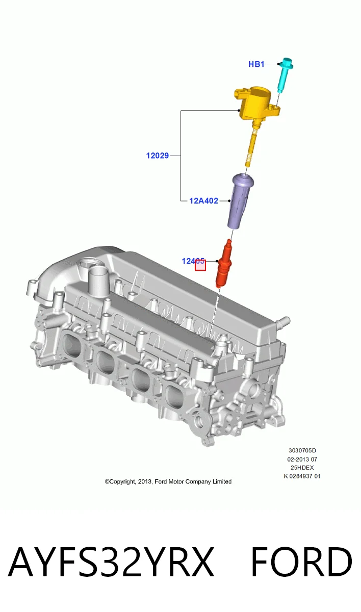 AYFS32YRX Ford Свечи зажигания