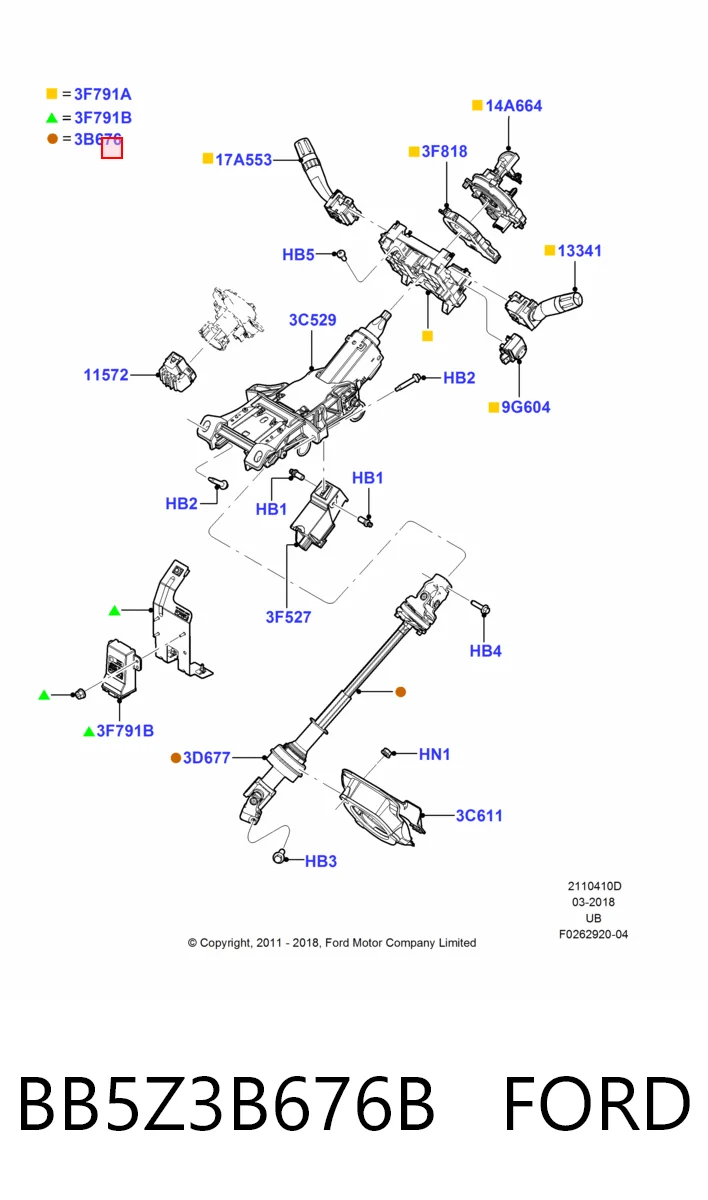 425338 Dorman Вал рулевой колонки, нижний