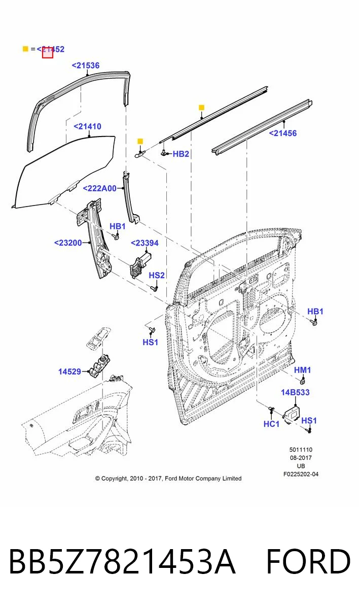 BB5Z7821453A Ford 