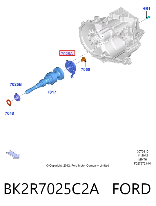 Подшипник первичного вала КПП Ford Transit VI фургон (V347/8) (2006 - 2014) цена, от 26.70 USD