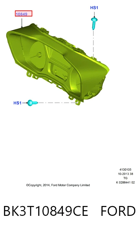 Купить BK3T10849CM Ford Панель приборов