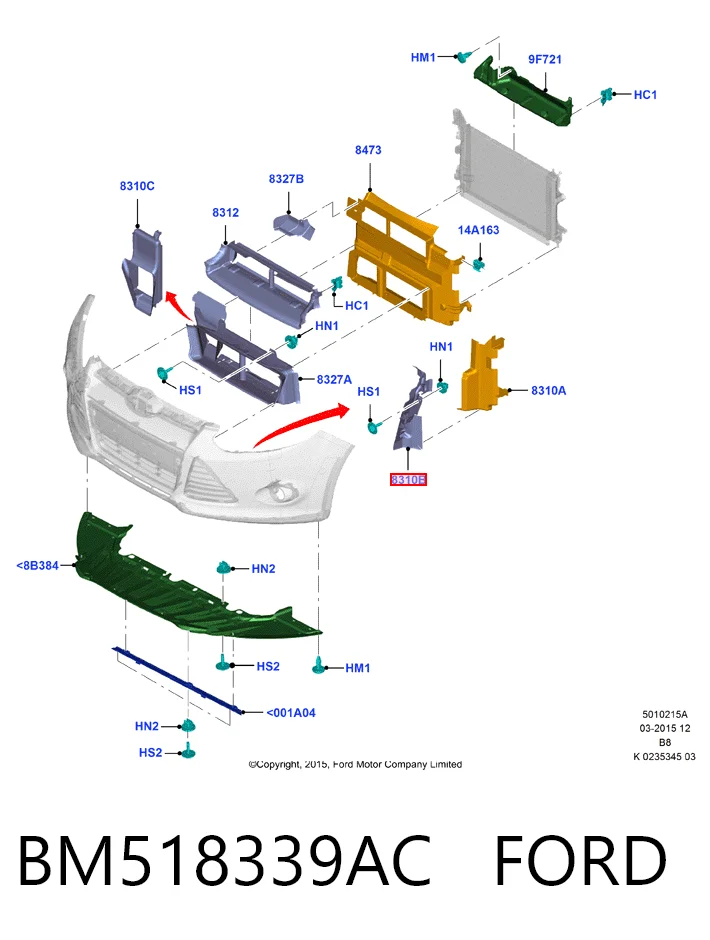 BM518339AC Ford