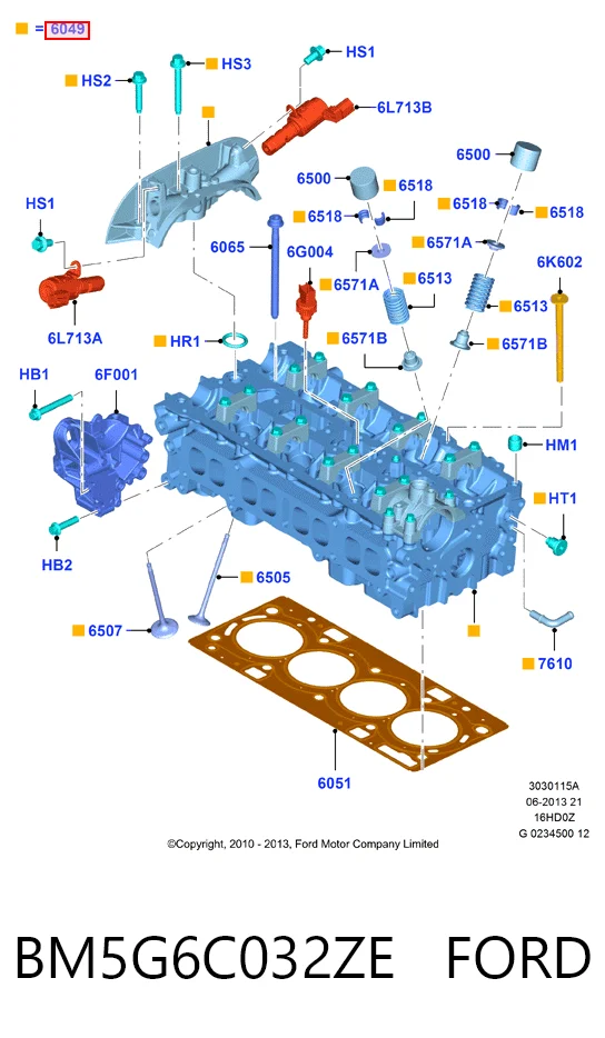 BM5G6C032ZE Ford Манометры