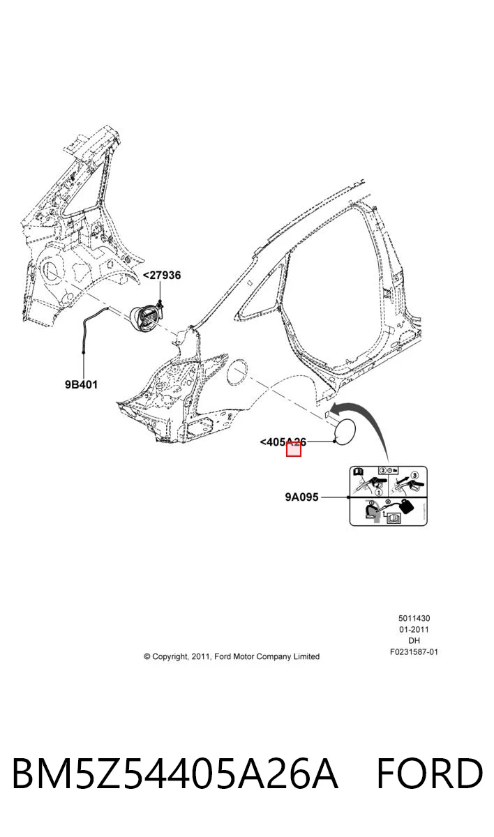 BM5Z54405A26A Ford 
