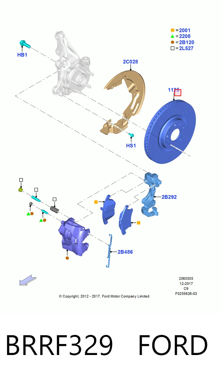 Тормоз дисковый передний Power Stop AR85165EVC цена, от 29.59 USD