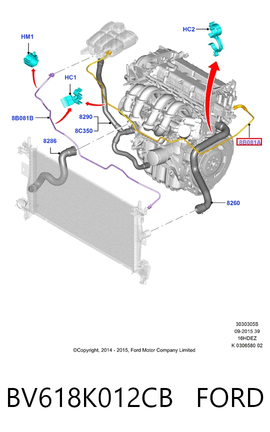 BV618K012CB Ford 