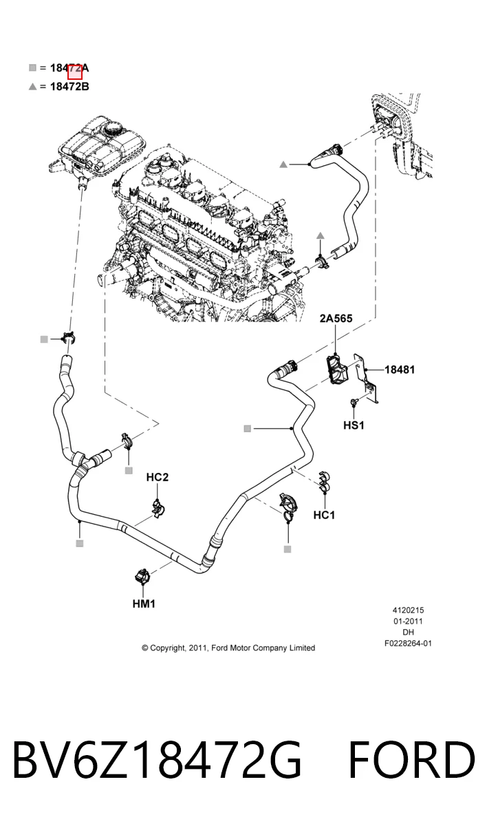 BV6Z18472G Ford 