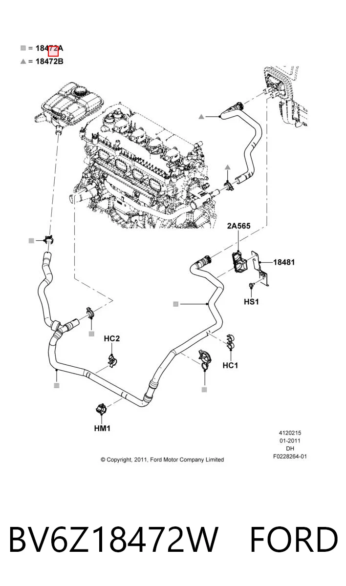 BV6Z18472W Ford 