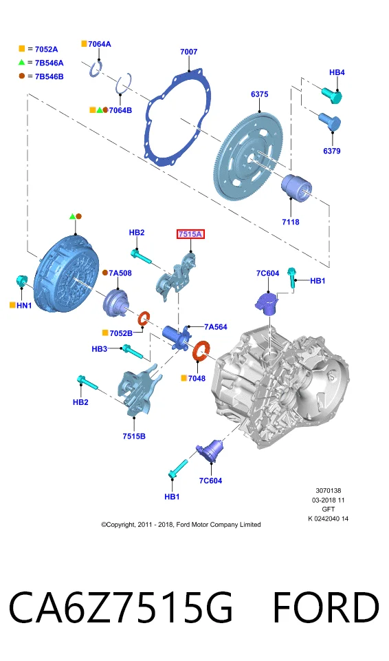 Купить Вилка сцепления Форд Фокус III CB8