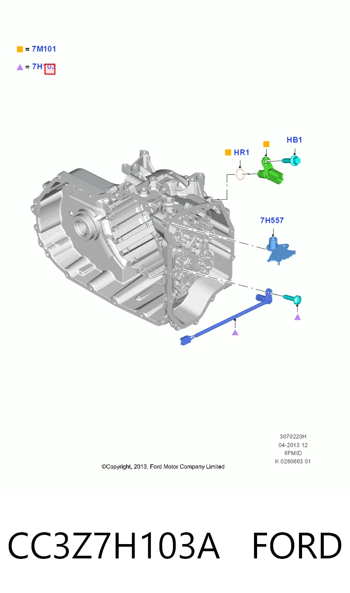 HMPCC3P7H103AB Hmpx Датчик скорости спидометра