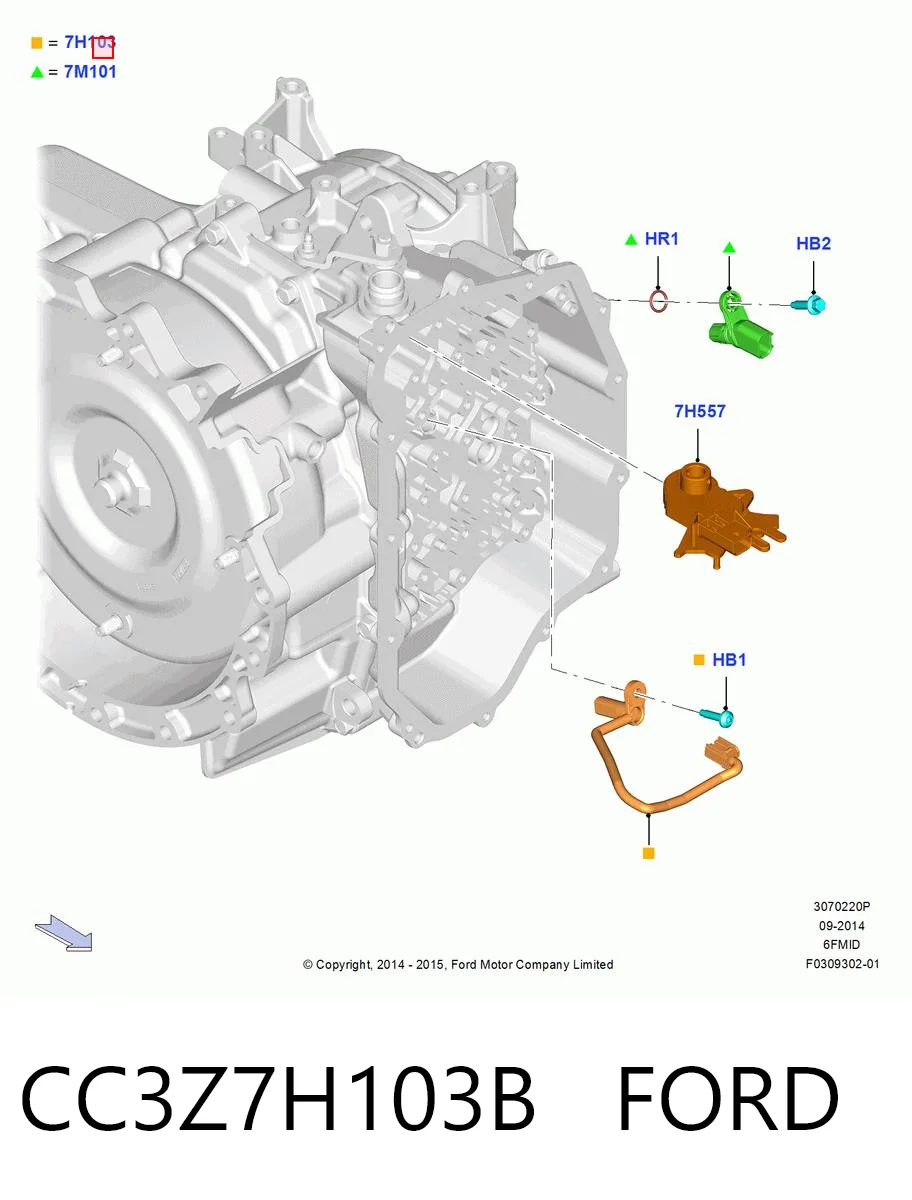 Купить HMPCC3P7H103AB Hmpx Датчик скорости вращения вала АКПП