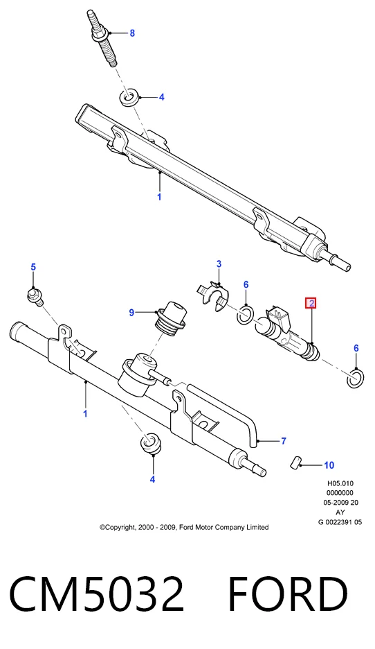 Топливные форсунки 280156155 Mazda