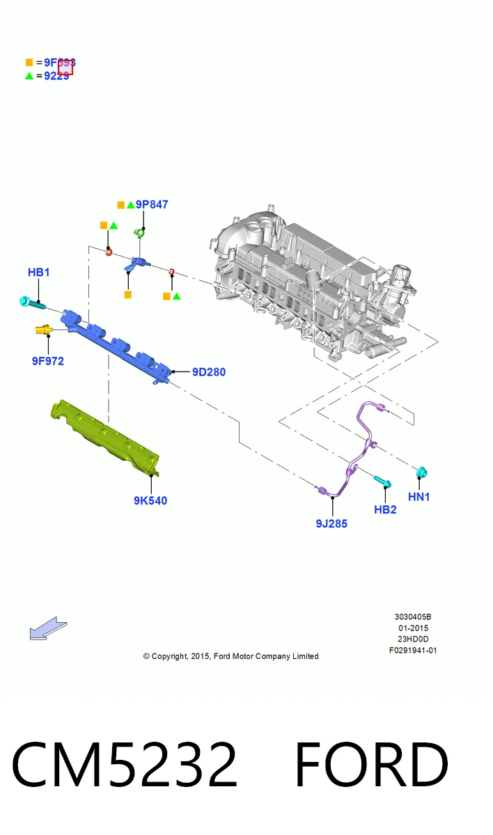 Топливные форсунки на Ford Explorer  U5