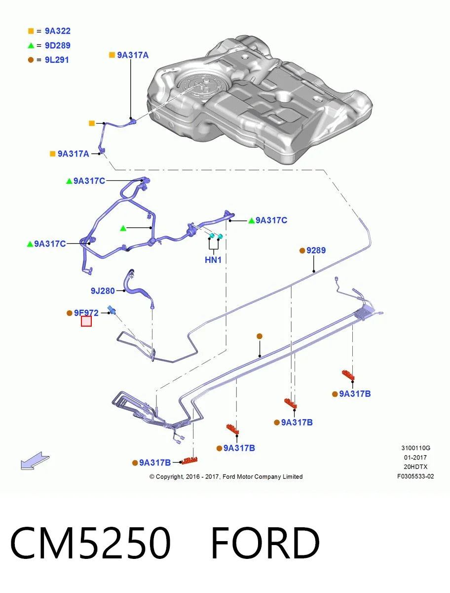 CM5250 Ford Манометры