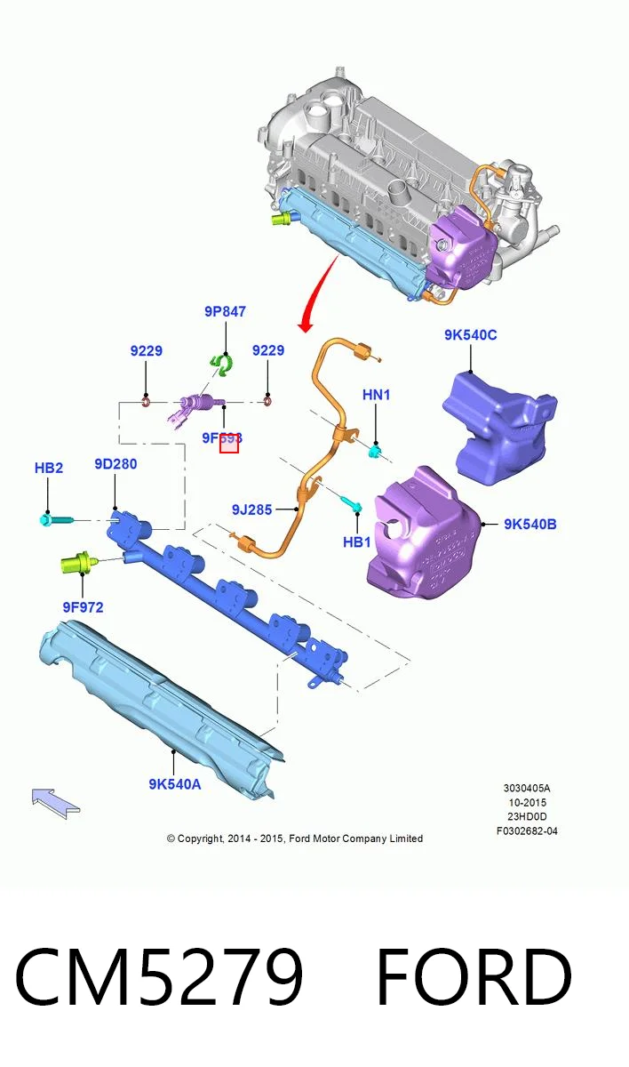CM5279 Ford Топливные форсунки