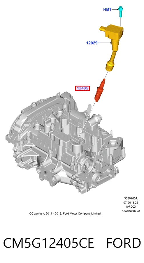 CM5G12405CE Ford Свечи зажигания