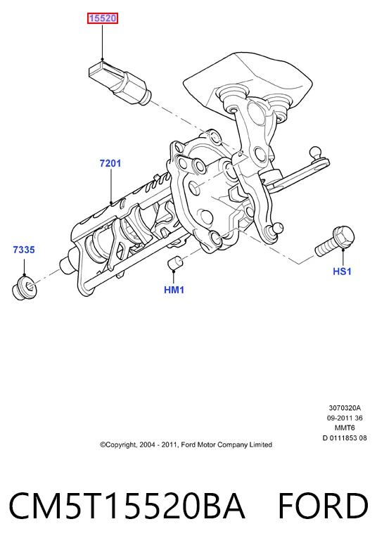 CM5T15520BA Ford Датчик включения фонарей заднего хода