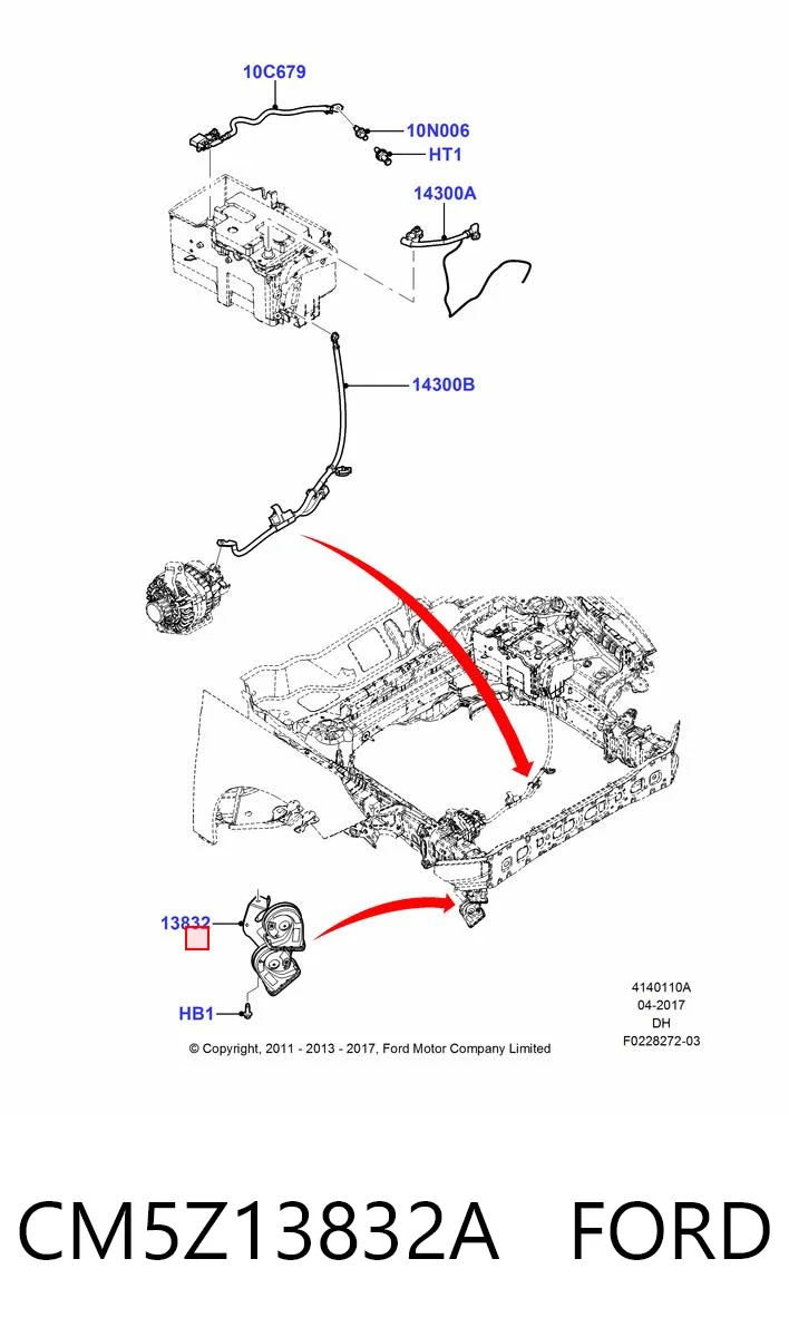 CM5Z13832A Ford Клаксон