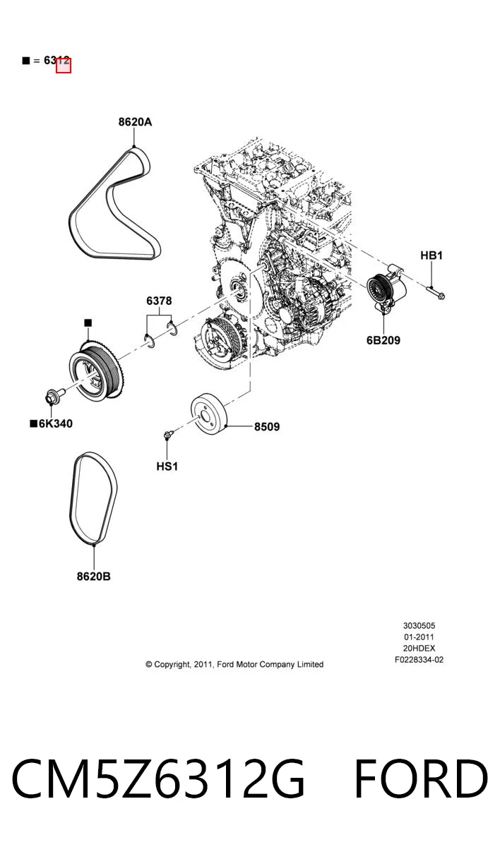 CM5Z6312G Ford 