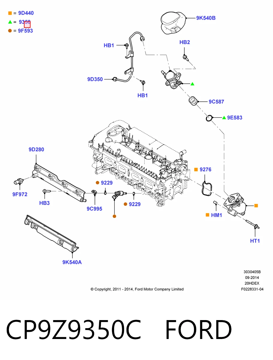STCM5Z9350CA SAT Насос топливный высокого давления (ТНВД)