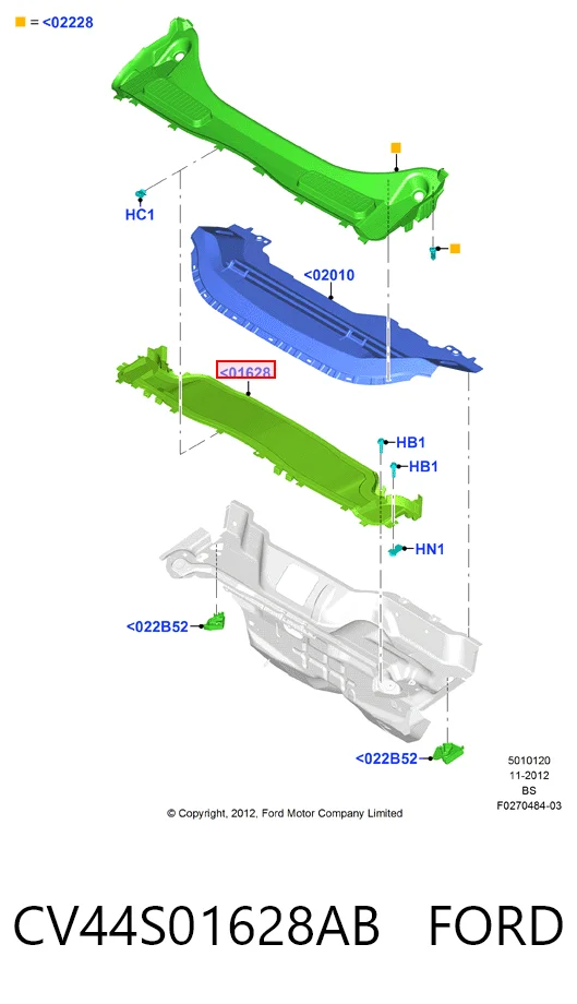 Купить CV44S01628AC Ford 