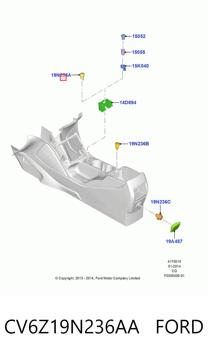 CV6Z19N236AA Ford 