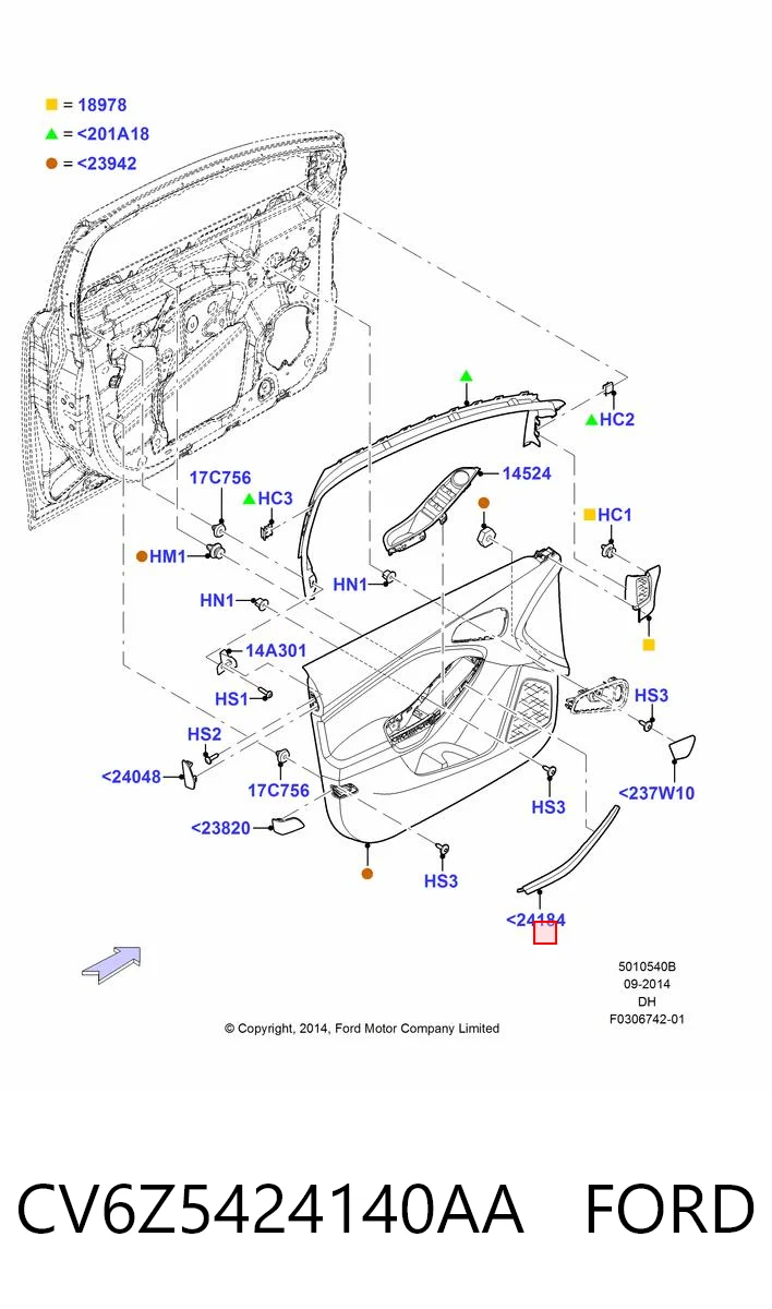 CV6Z5424140AA Ford 