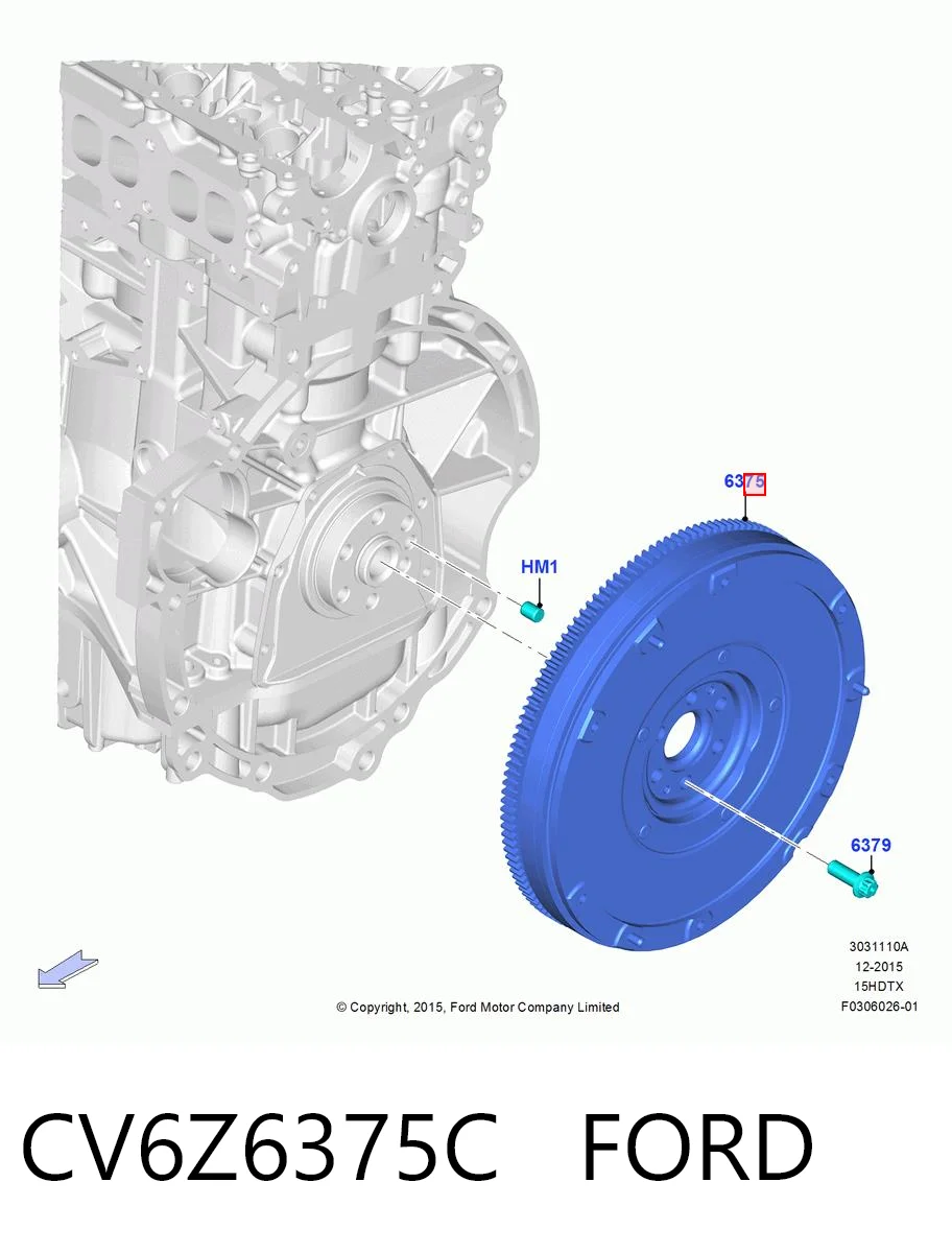 Маховик двигателя Ford 5262393 цена, от 142.92 USD