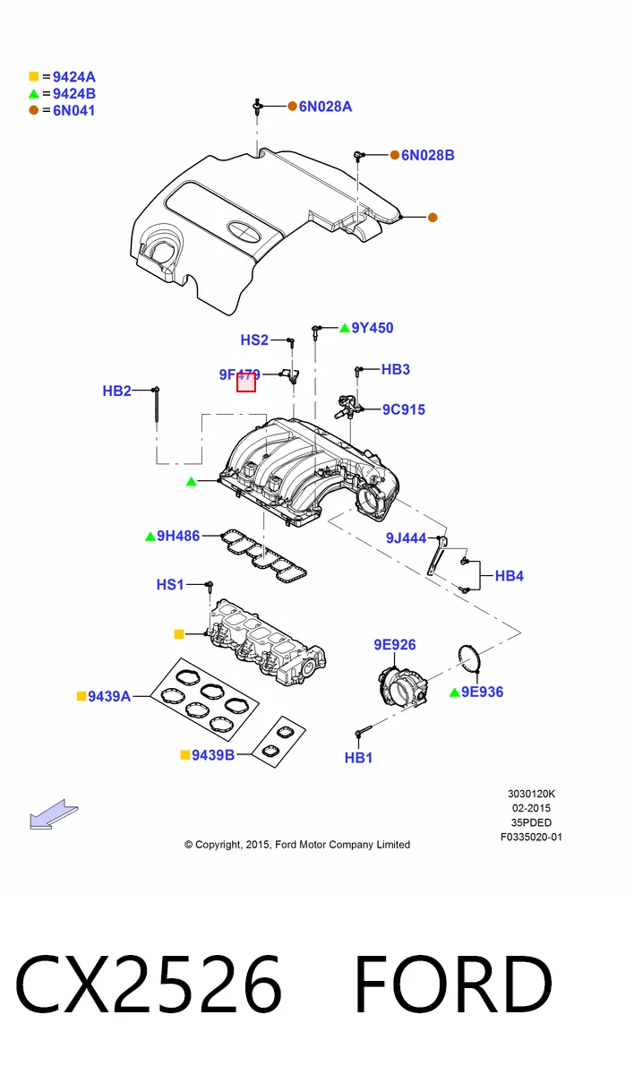 Датчик давления воздуха на Ford Explorer  U5