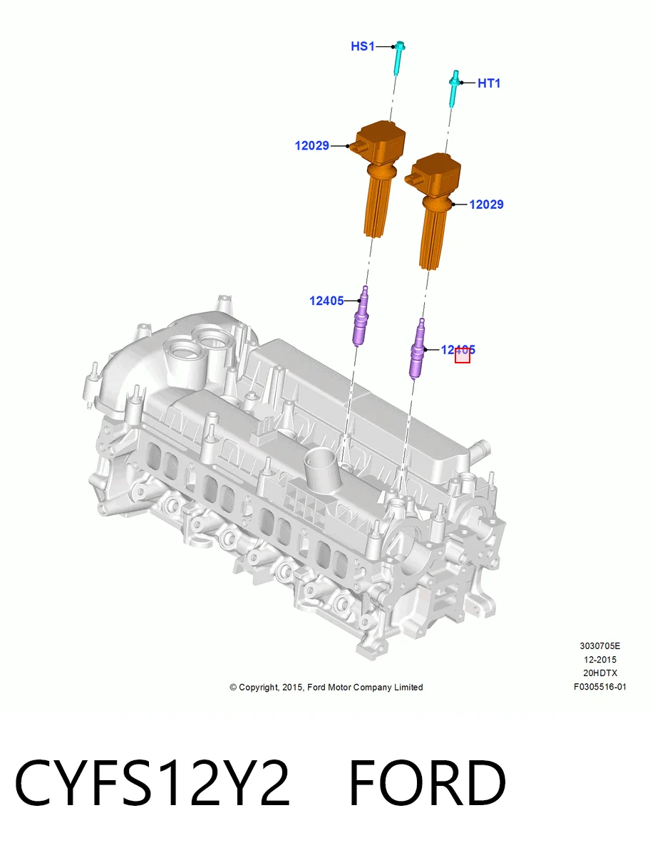 CYFS12Y2 Ford Свечи зажигания
