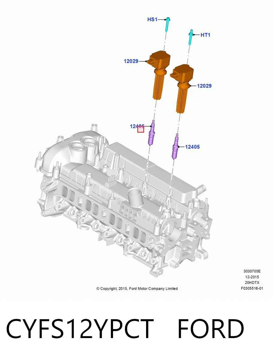 CYFS12YPCT Ford Свечи зажигания
