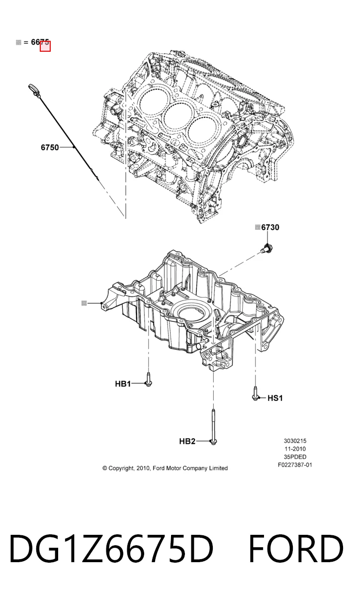 Картер масляный на Ford Explorer  U5