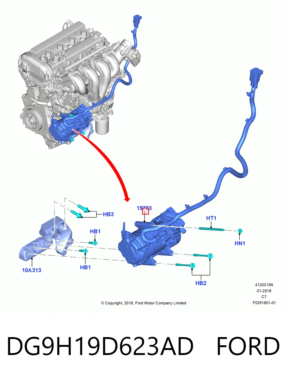 Компрессор хладагента на Ford Fusion  CD