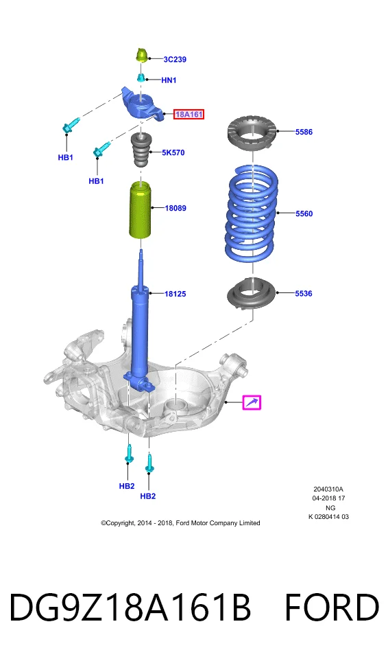  Опора амортизатора заднего Ford Mondeo 5