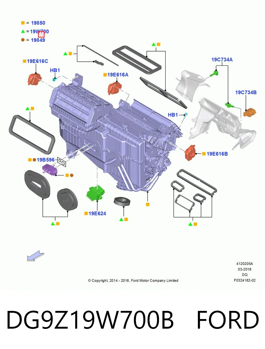 DG9Z19W700B Ford