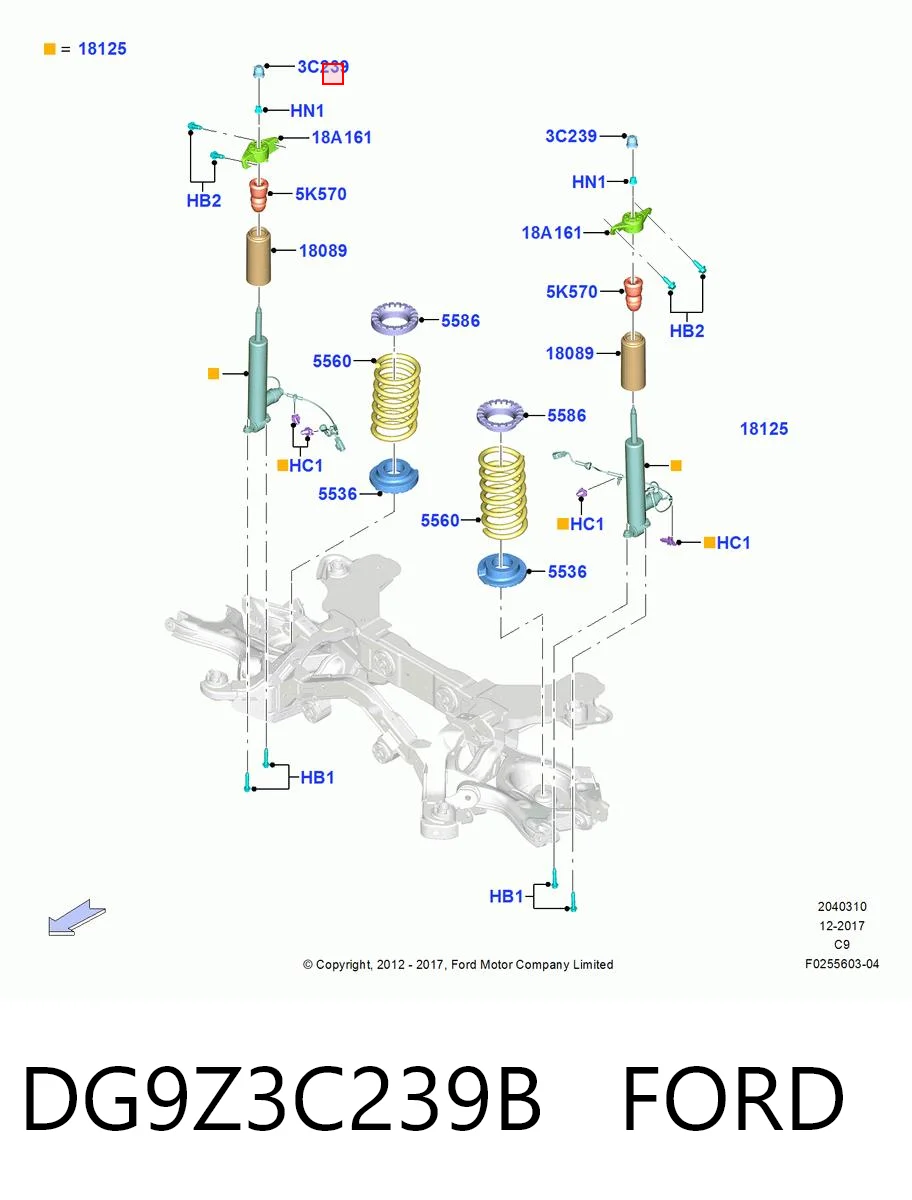 DG9Z3C239B Ford 