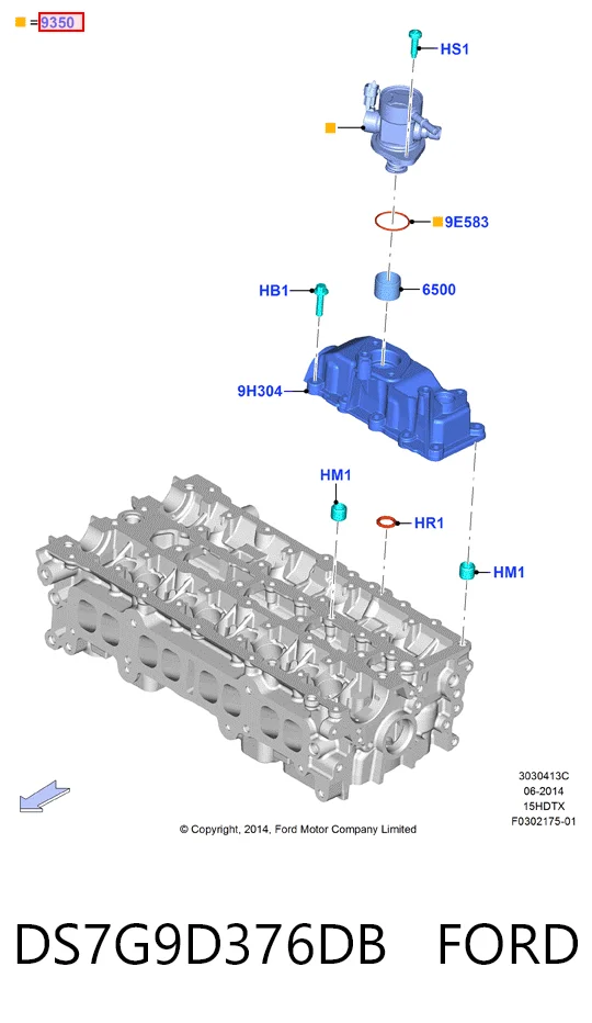 DS7G9D376DB Ford Насос топливный высокого давления (ТНВД)