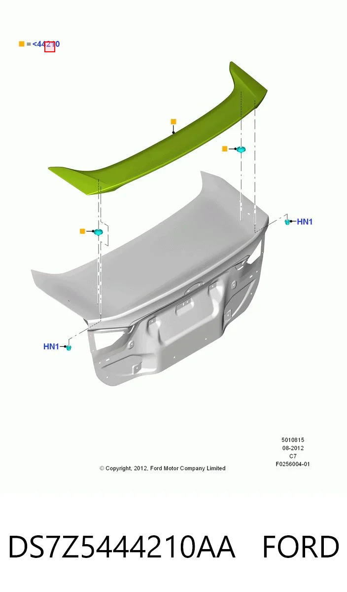 DS7Z5444210AA Ford Крыло на багажник