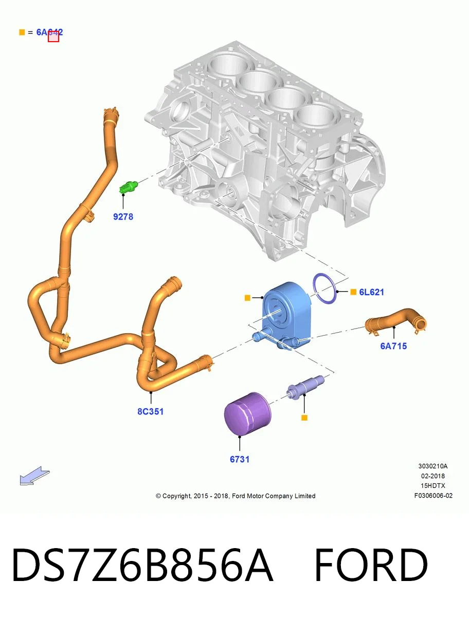 DS7Z6B856A Ford 