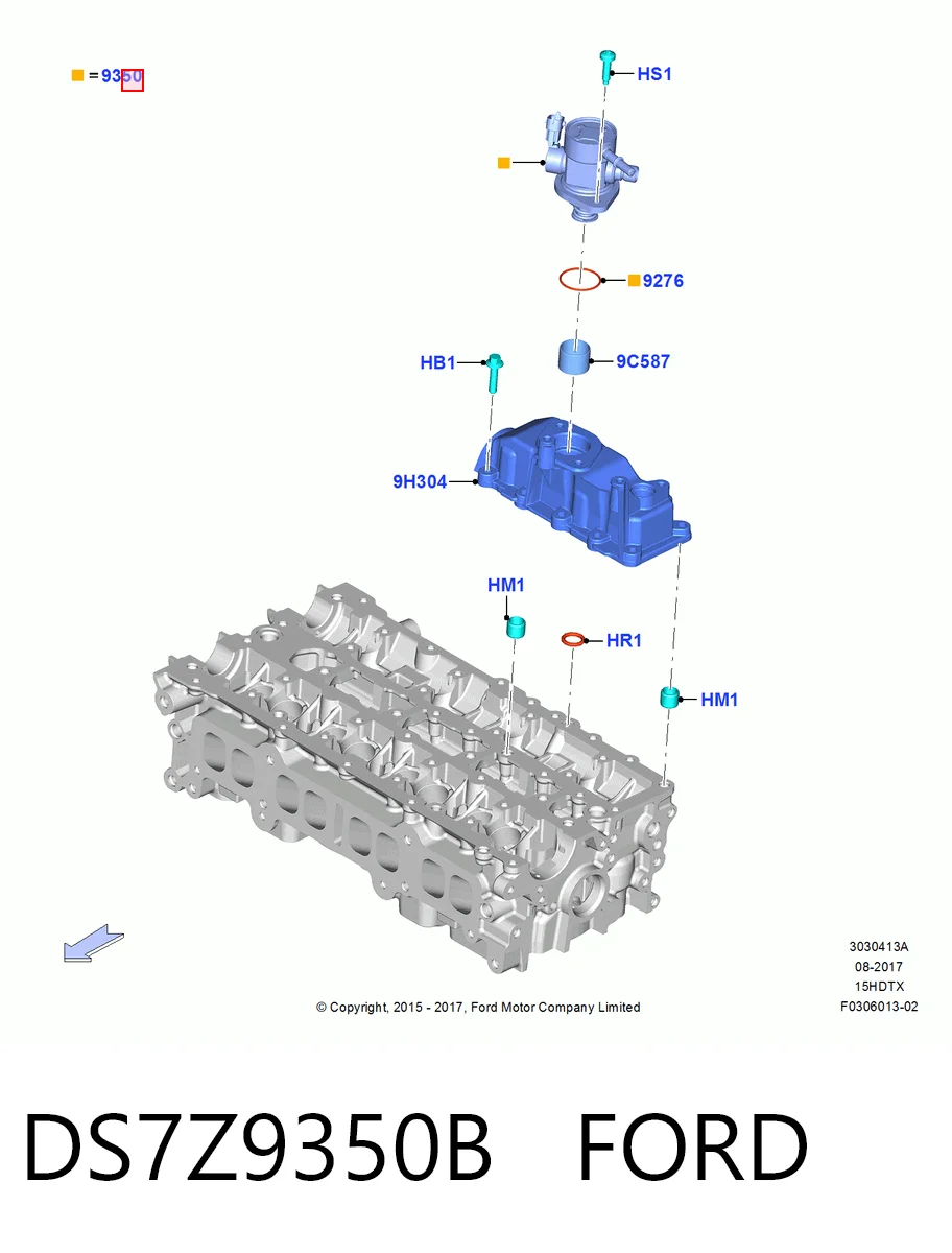 DS7Z9350B Ford Насос топливный высокого давления (ТНВД)