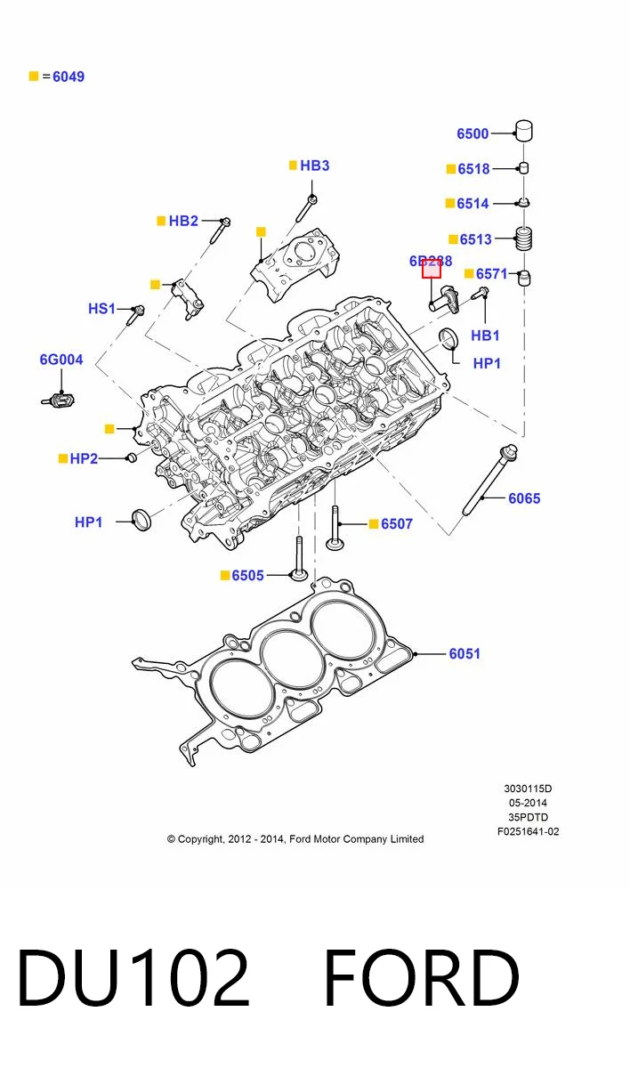 DU102 Ford Датчик распределительного вала
