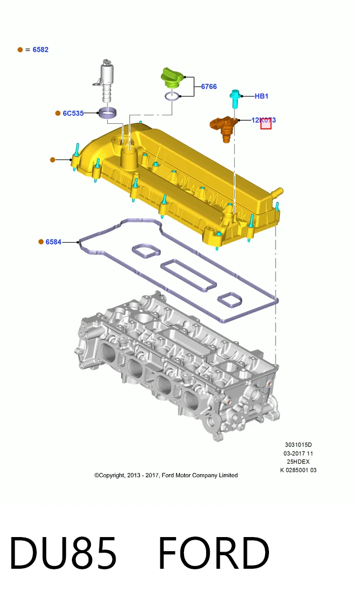 DU85 Ford Датчик распределительного вала