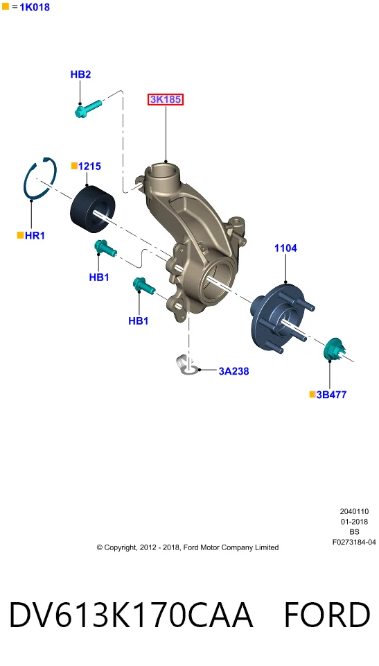 Купить HMPDV613K170CAA Hmpx Ось передняя и поворотные кулаки