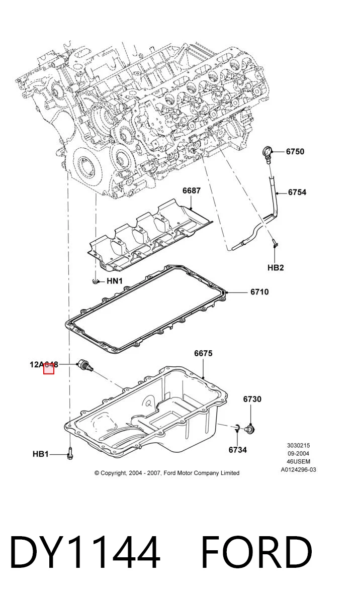DY1144 Ford Термовыключатель