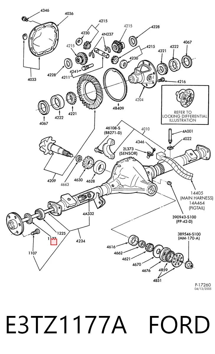 Сальник полуоси заднего моста Ford 3511657
