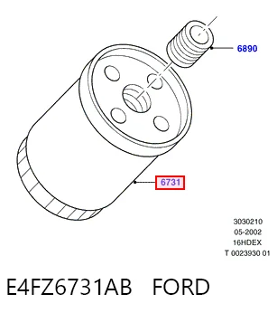 E4FZ6731AB Ford Масляный фильтр двигателя