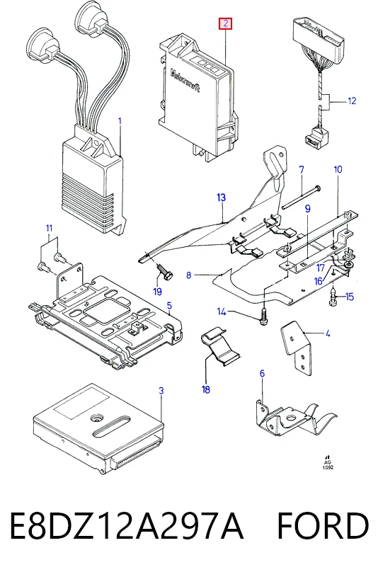 E8DZ12A297A Ford Коммутатор системы зажигания