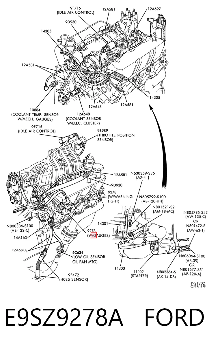 Датчик указателя давления масла на Ford Explorer  U2